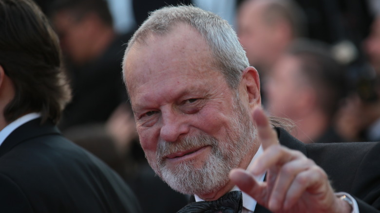 Terry Gilliam pointing at the camera 