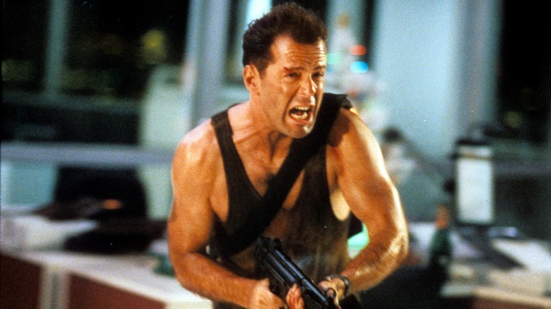 Bruce Willis with a gun 