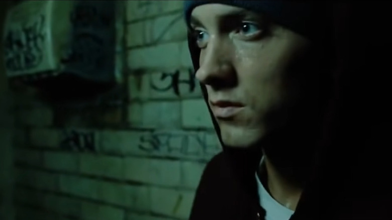 Eminem looking solemn