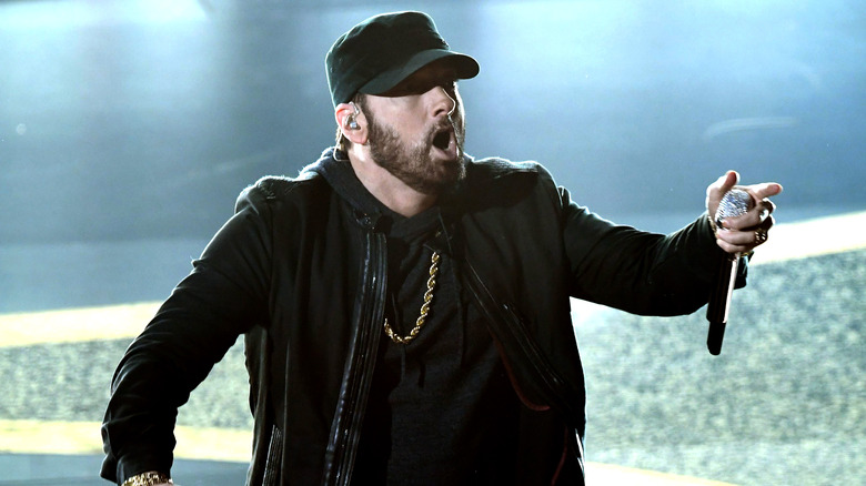 Eminem performing at the Oscars