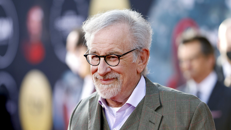 Steven Spielberg on a red carpet