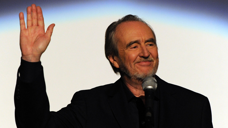 Wes Craven waving