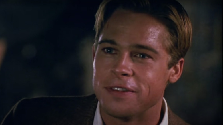 Brad Pitt smiles