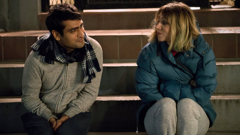 Kumail Nanjiani and Zoe Kazan chatting The Big Sick