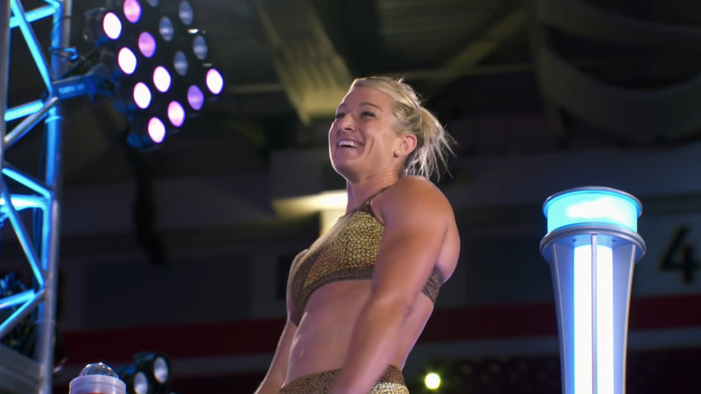 Jessie Graff smiling at buzzer