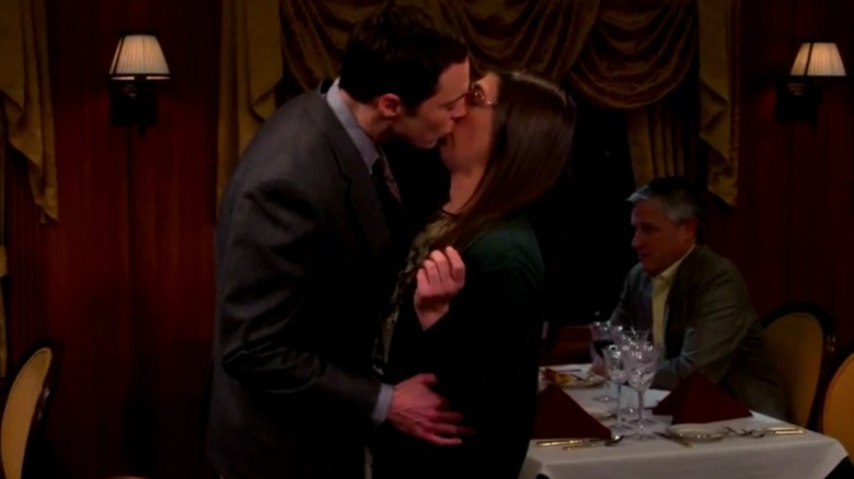 Sheldon kisses Amy