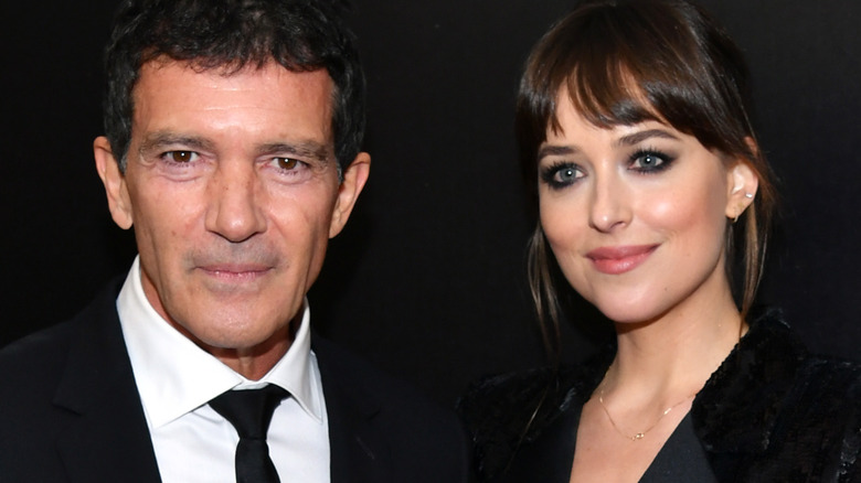 Antonio Banderas and Dakota Johnson