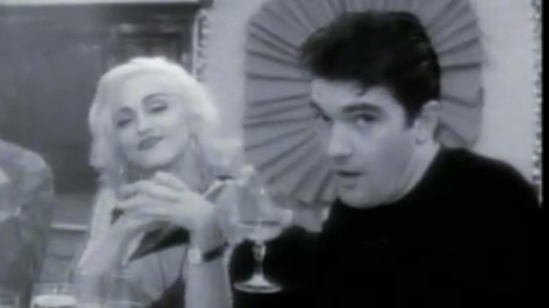 Madonna and Banderas relaxing