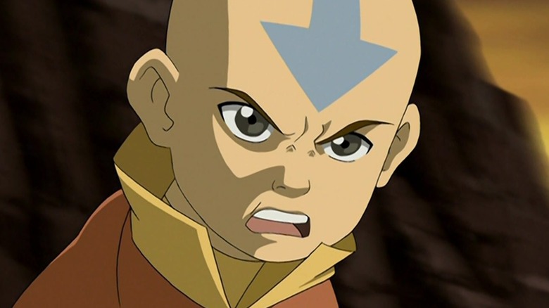 Aang shouting angrily