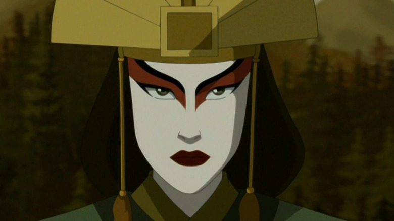 Avatar Kyoshi looking straight ahead