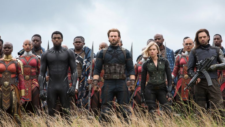 Captain America, Black Panther, and Black Widow