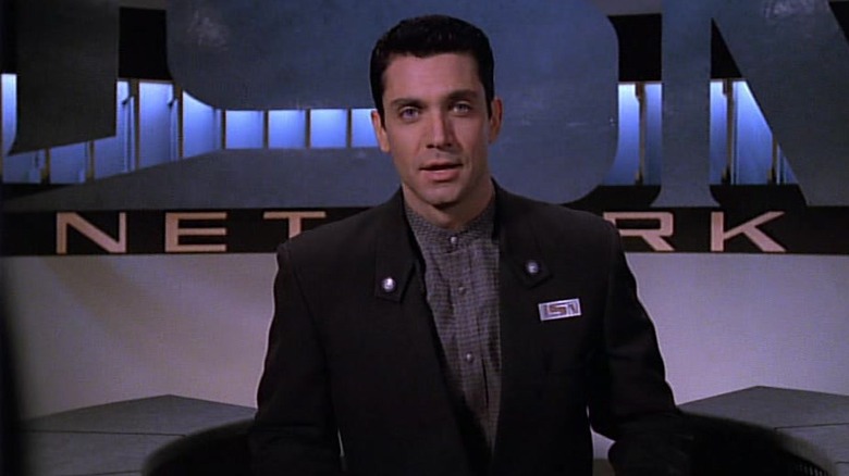 Jeff Griggs as ISN reporter Dan Randall on Babylon 5