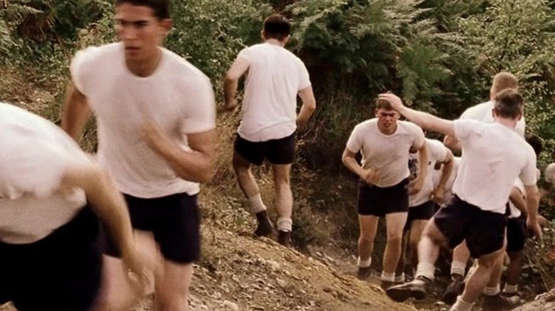 Easy company running in training