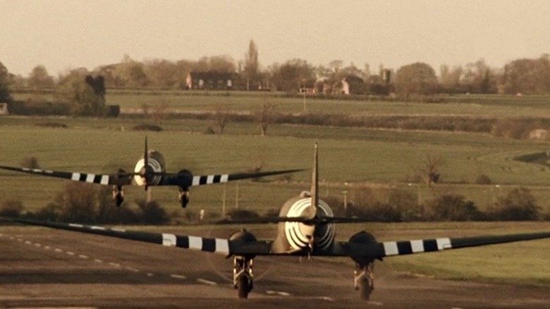 C-47s taking off