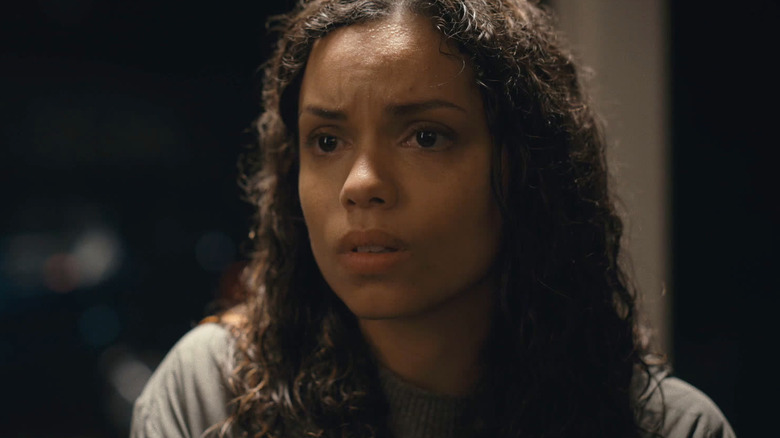 Georgina Campbell looking uncertain