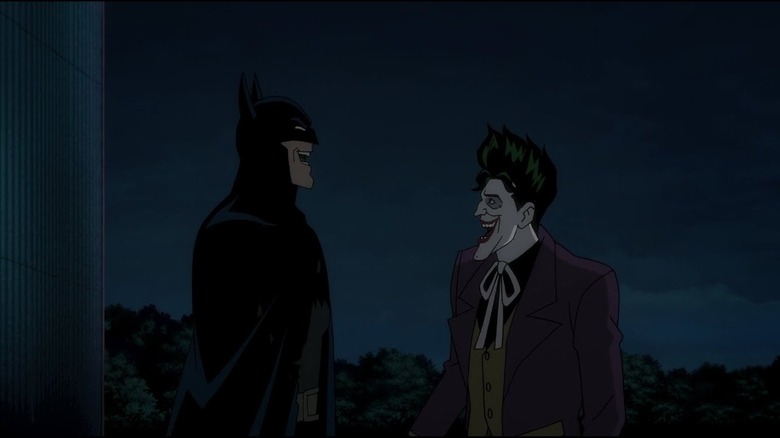 Batman and The Joker laughing at a joke