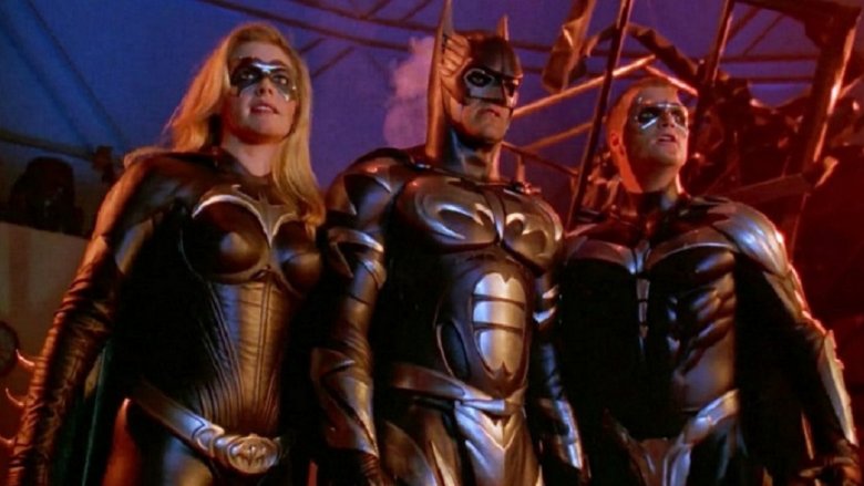 Alicia Silverstone, George Clooney, and Chris O'Donnell in Batman & Robin