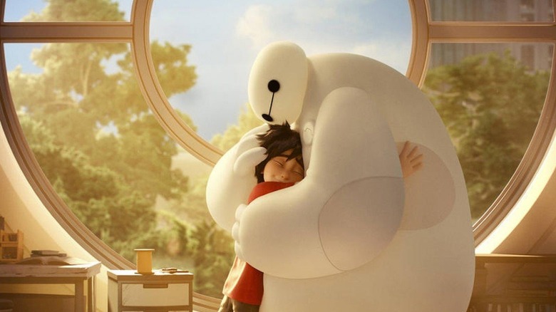 Big Hero 6 Hiro and Baymax hugging