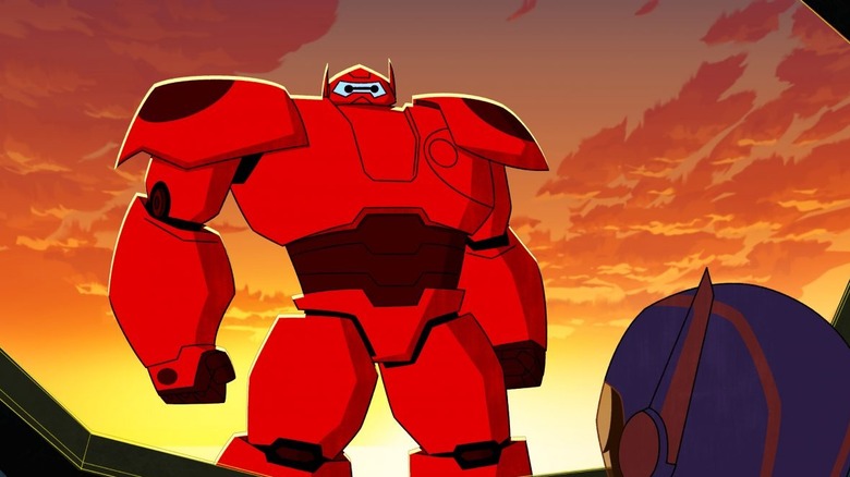 Baymax listening to Hiro's orders