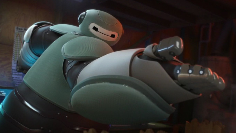 Big Hero 6 Baymax practicing his fight moves
