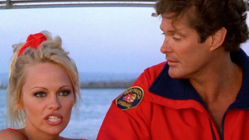 David Hasselhoff and Pamela Anderson