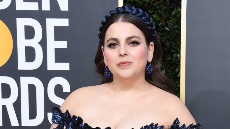 Beanie Feldstein on the Golden Globes red carpet