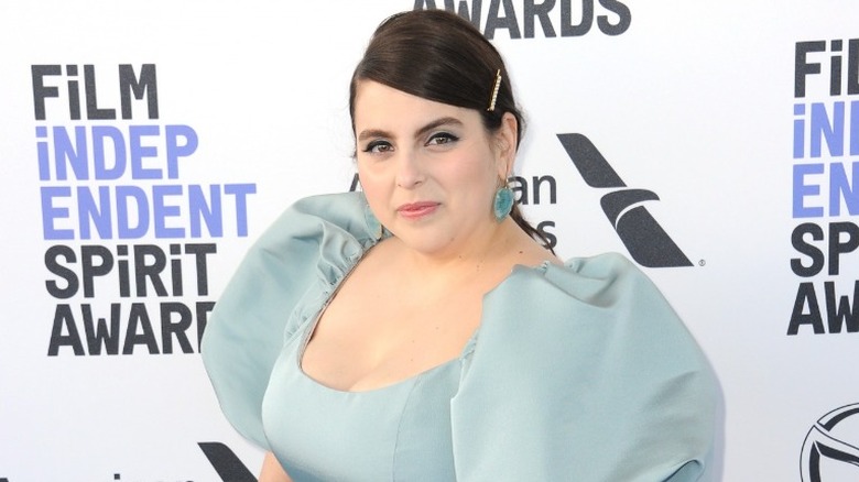 Beanie Feldstein on red carpet at an award show