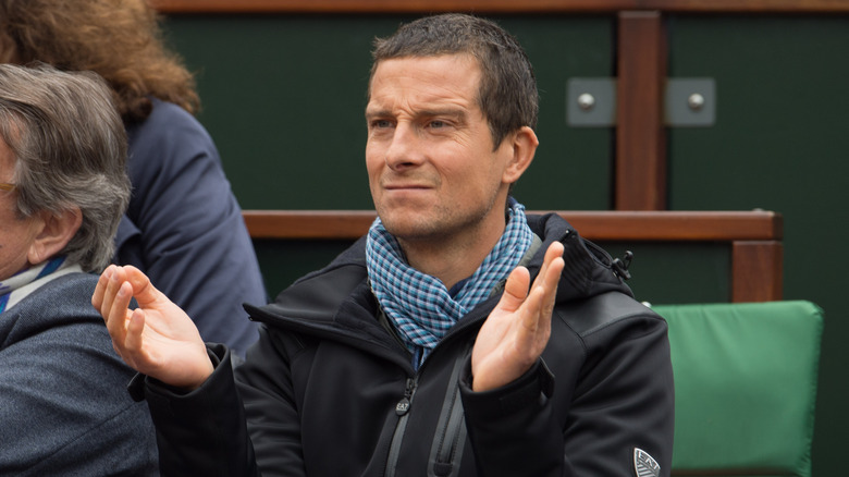 Bear Grylls clapping