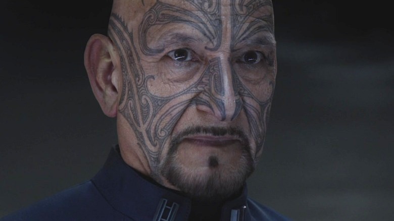 Mazer Rackham with facial tattoos