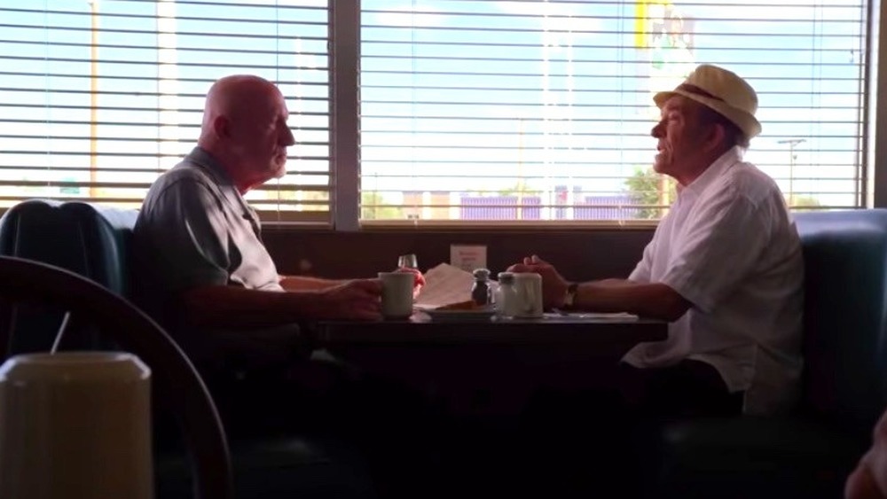 Mike and Hector talk in Better Call Saul