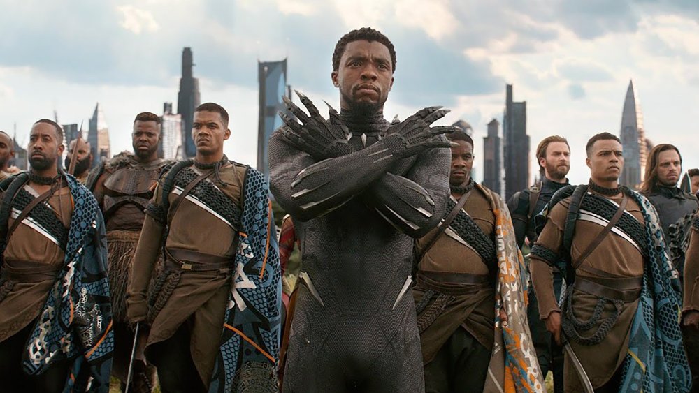 Chadwick Boseman as Black Panther in Avengers: Infinity War