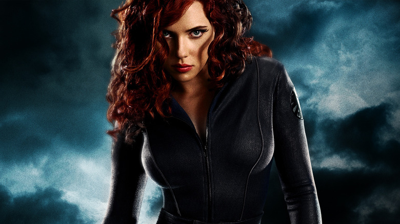 Scarlett Johansson as Black Widow in Iron Man 2