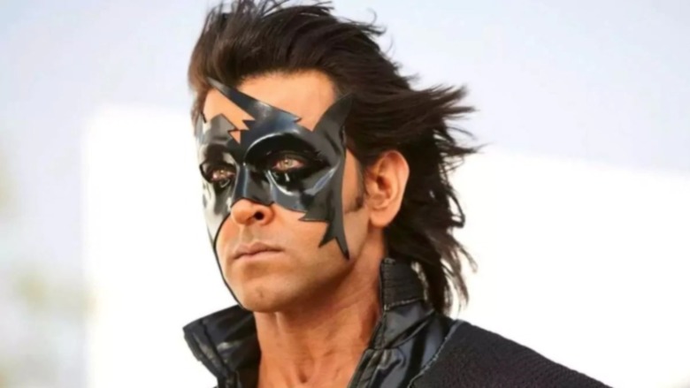 Krrish wearing mask