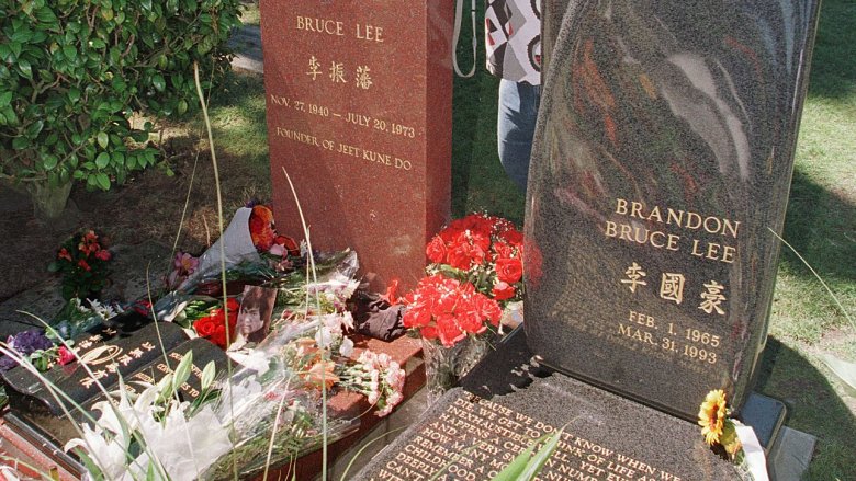 Gravesite of Bruce and Brandon Lee 