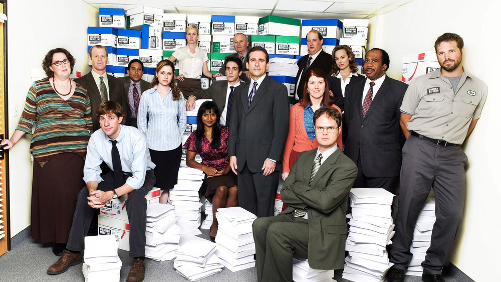 The Office cast poses for a promo image