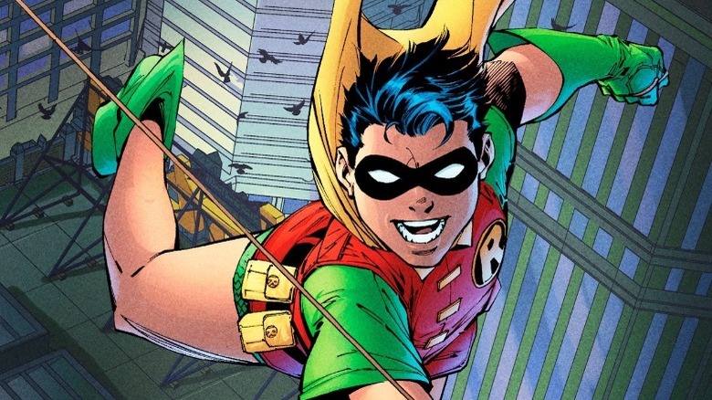 Robin swinging