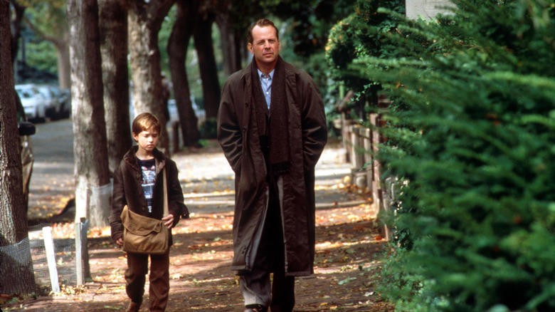 Bruce Willis and Haley Joel Osment in The Sixth Sense