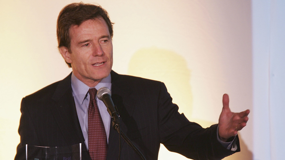 A younger Cranston speaks