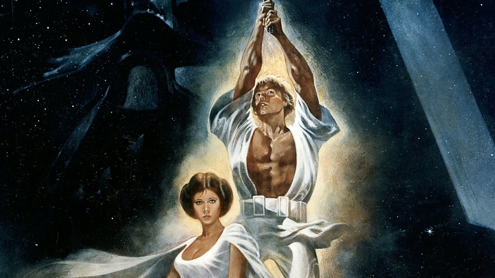 Luke and Leia Star Wars poster