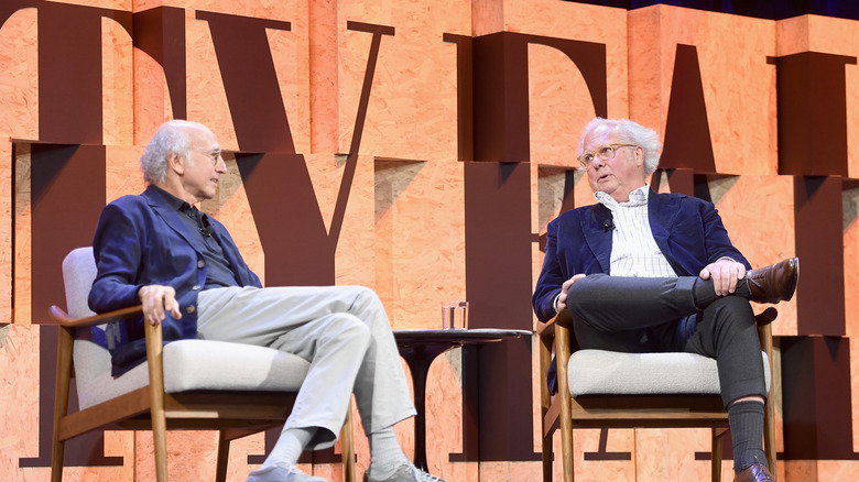 Larry David and Graydon Carter