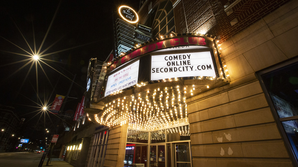 The Second City shining at night