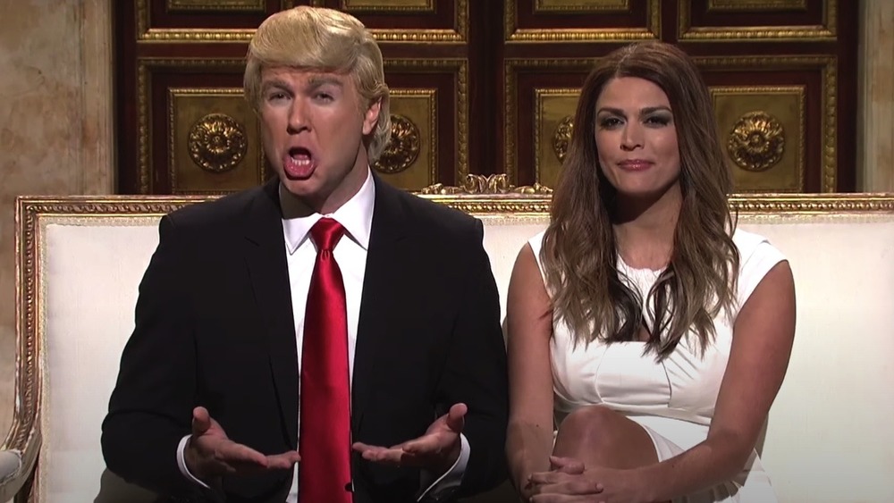 Cecily Strong impersonating Melania Trump