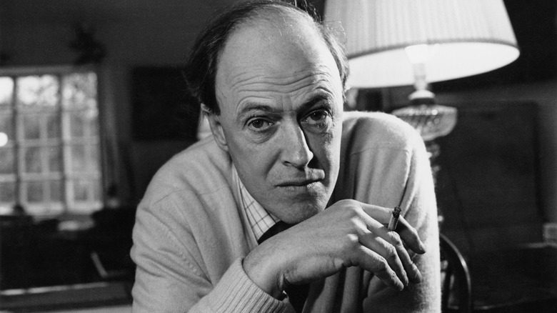 Roald Dahl with cigarette