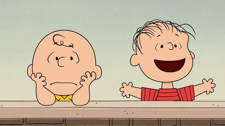 Charlie Brown and Linus talking