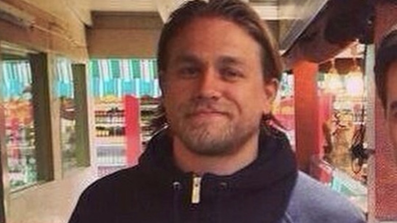 Charlie Hunnam looking content