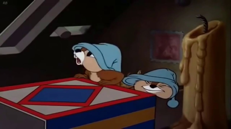 Chip and Dale sleeping together