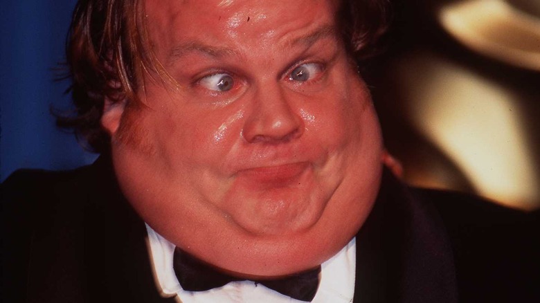 Chris Farley crossing his eyes