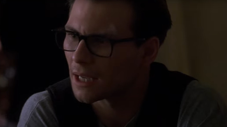 Christian Slater wearing glasses