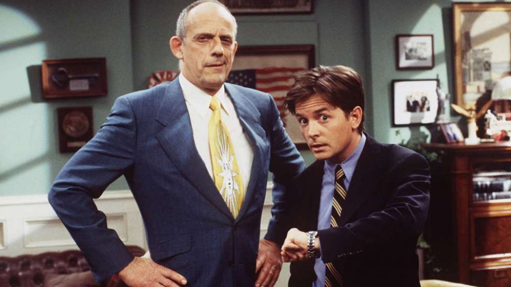 Christopher Lloyd and Michael J Fox on Spin City