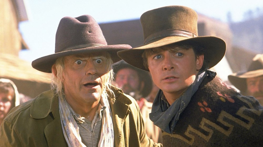 Christopher Lloyd and Michael J. Fox in Back to the Future Part III